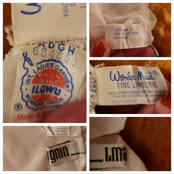 Vintage 1970s White Lace Accented Slip Dress by Wonder Maid - Picture 9 of 11